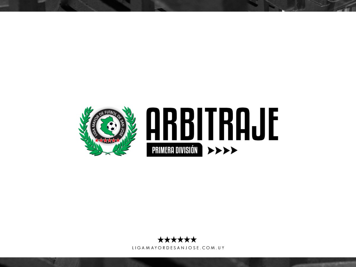 Designación Arbitral – Liga Mayor de San&nbsp;José