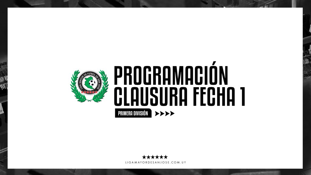 Primera División -Programación de la fecha 1 del&nbsp;Clausura